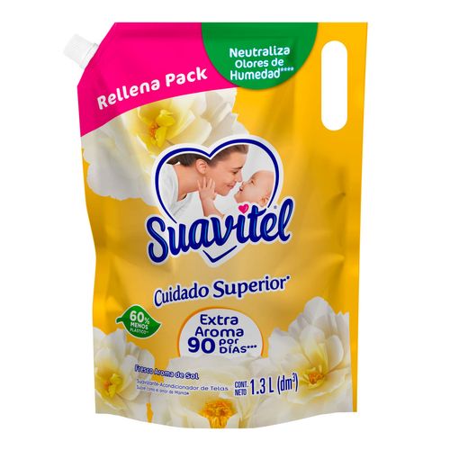 Suavizante de Telas Suavitel Cuidado Superior Fresco Aroma de Sol 1.3L