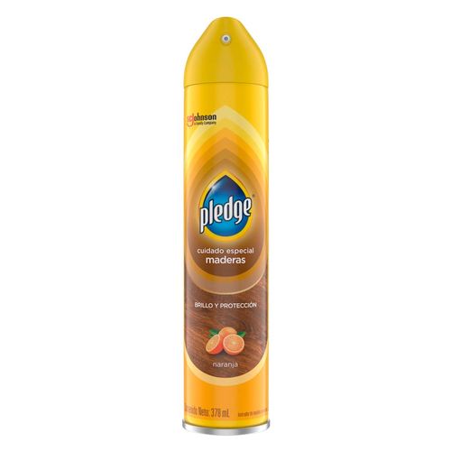 Limpiador de Muebles Pledge Madera Naranja 378ml