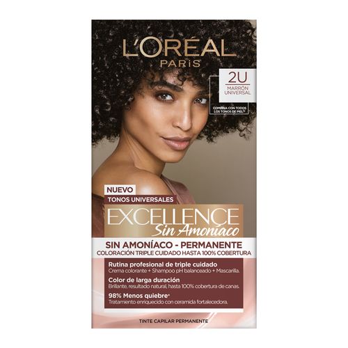 Tinte Excellence sin Amoniaco Tono 2U Marrón Universal 1 Pieza