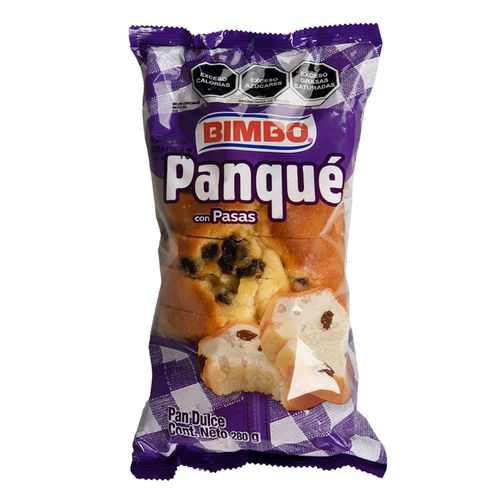 Panque Bimbo Pasas 280g