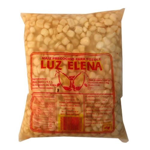 Maíz Precocido para pozole Luz Elena 2kg
