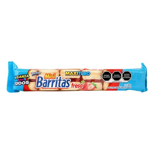 Galletas Mini Barritas Fresa Marinela 222g