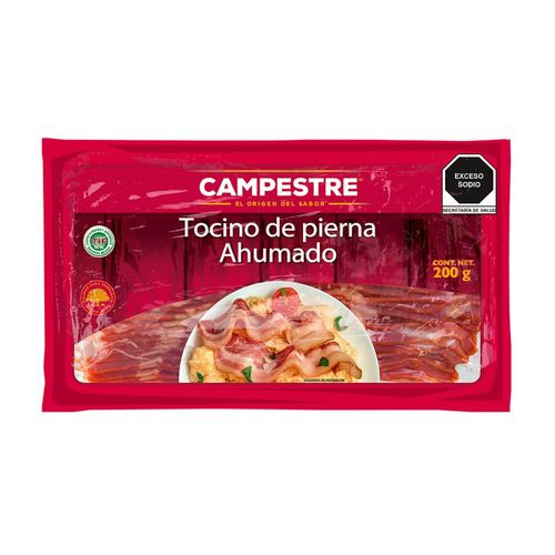 Tocino de Pierna Ahumado Rebanado Campestre 200g