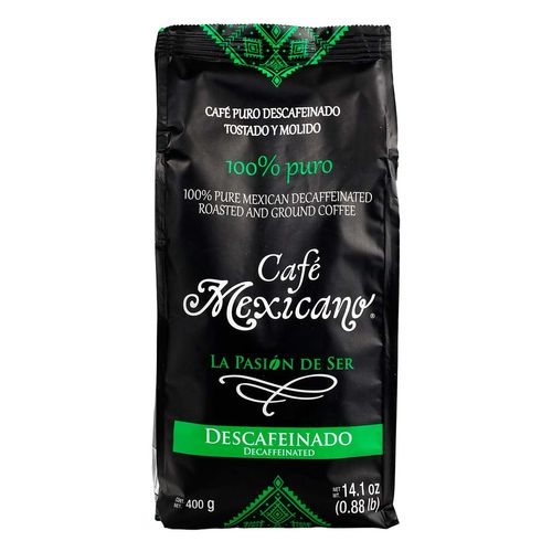 Café Mexicano Descafeinado Molido 400g