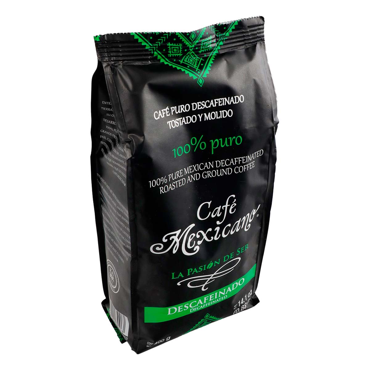 Café Mexicano Descafeinado Molido 400g Chedraui