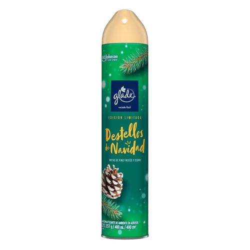 Aromatizante en Aerosol Glade Edición Limitada Destellos de Navidad 400ml