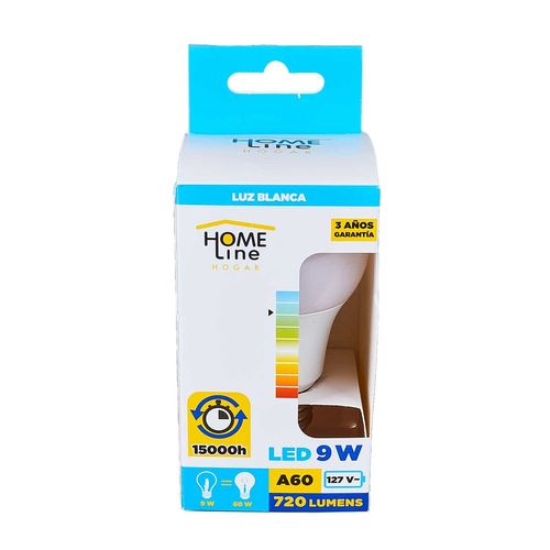 Foco Led Home Line 9 Watts Blanca 1 Pza