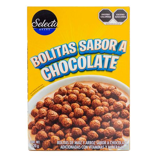Cereal Selecto Bolitas Sabor a Chocolate 620g