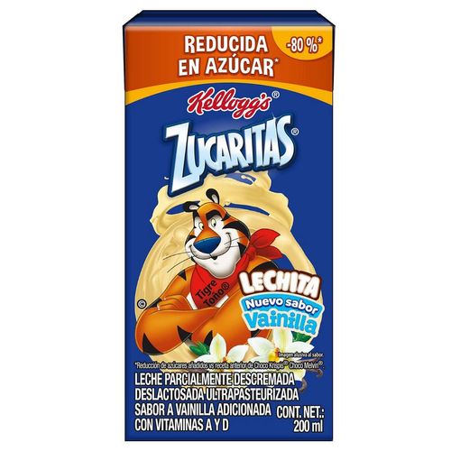 Leche Deslactosada Kellogg's Zucaritas Sabor A Vainilla 200ml