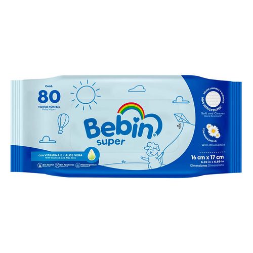 Toallitas Húmedas Bebin Super 80 Toallitas