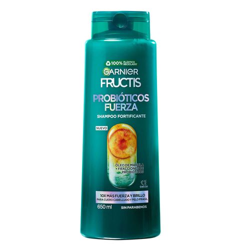 Shampoo Garnier Fructis Probióticos Fuerza 650ml