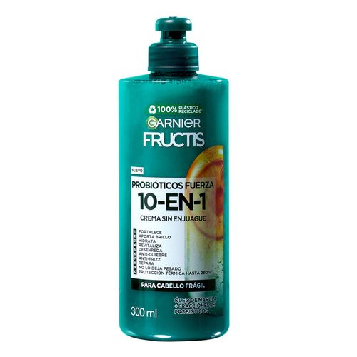 Crema Para Peinar Garnier Fructis Probióticos Fuerza 300ml