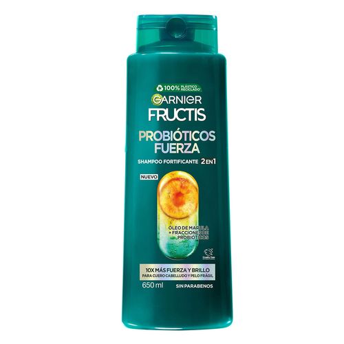 Shampoo 2 En 1 Garnier Fructis Probióticos Fuerza 650ml