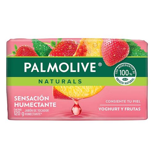 Jabón de Tocador Palmolive Naturals Yoghurt y Frutas Sensación Humectante 120g