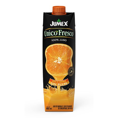 Jugo Jumex Unico Fresco Naranja Sin Pulpa 960ml