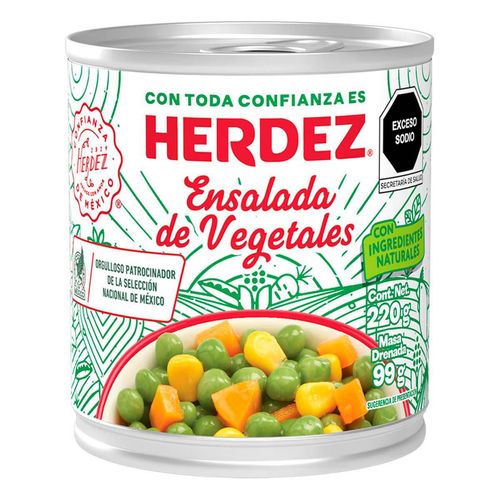Ensalada de Vegetales Herdez 220g