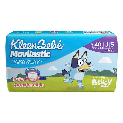 Pañales KleenBebé Movilastic etapa 5 Unisex 40 pañales