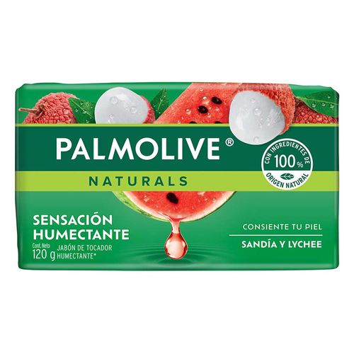 Jabón de Tocador Palmolive Naturals Sandía y Lychee Sensación Humectante 120g