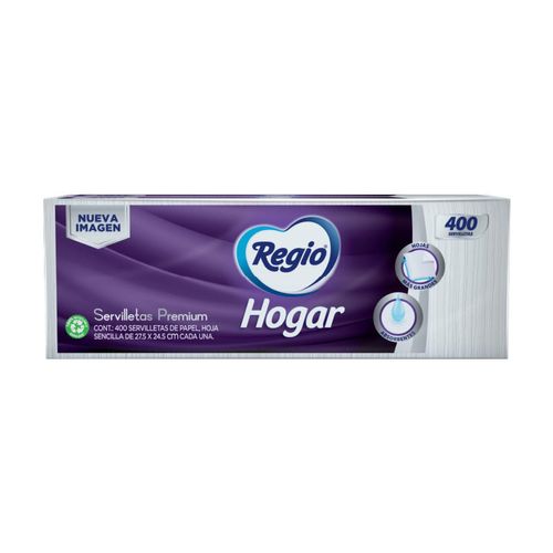 Servilletas Regio Hogar Paquete con 400 Servilletas