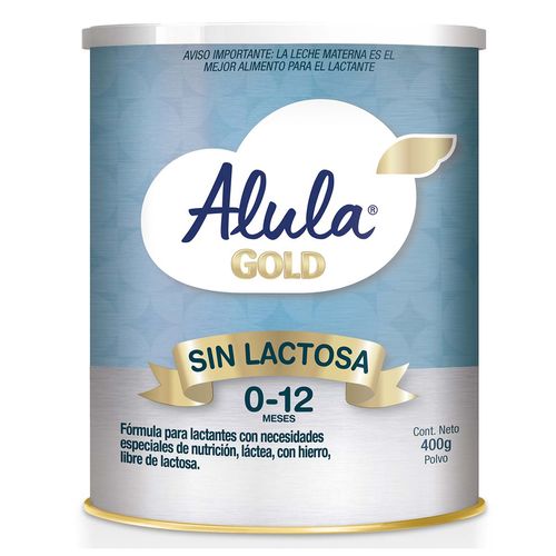 Fórmula Infantil Alula Gold Sin Lactosa Lata 400g