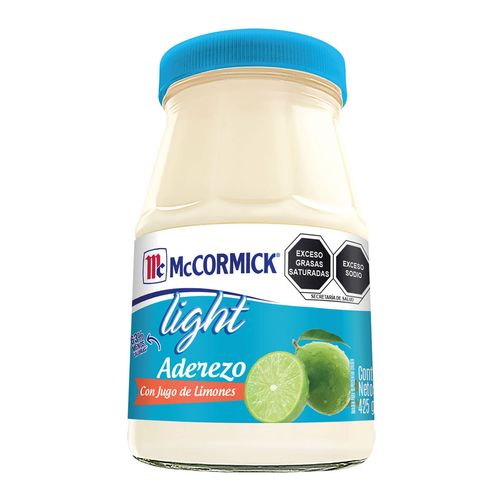 Aderezo De Mayonesa Mccormick Light Con Limón 425g