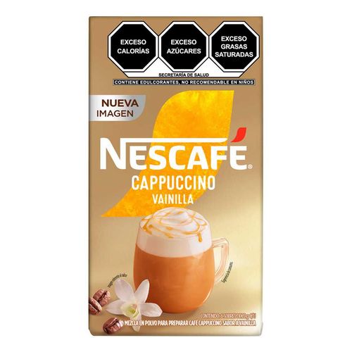 Café Soluble Nescafé Cappuccino Vainilla 6 Sticks 22g