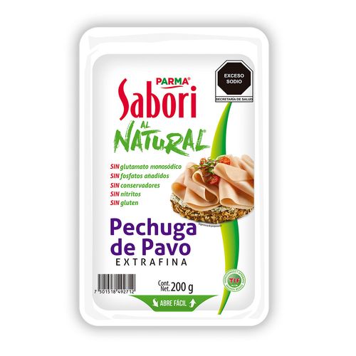 Pechuga de Pavo Extrafina al Natural Triple Click Sabori 200 g