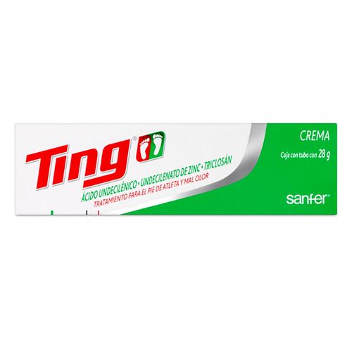 Crema Ting Antimicótico para Pie de Atleta Tubo con 28g