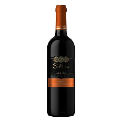 Vino Tinto Chileno Santa Rita Tres Medallas Carmenere 750 ml