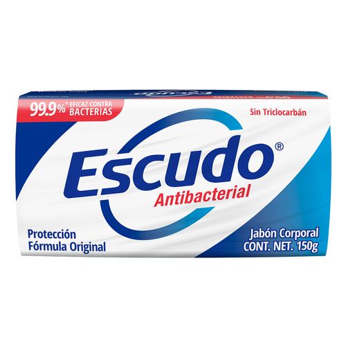 Jabón en Barra Escudo Antibacterial Azul 150g