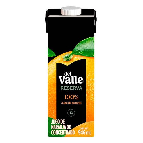 Jugo Del Valle Naranja 100% Natural Cartón 946ml