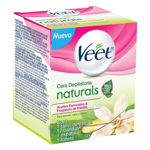 Cera Depilatoria Corporal Tibia Veet Naturals 250ml