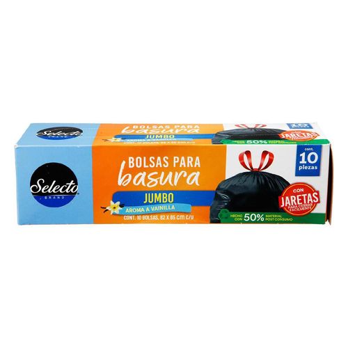 Bolsas para Basura Selecto Brand Jumbo con Jareta 10 Bolsas