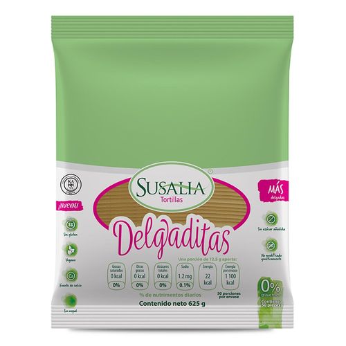 Tortillas Susalia Maíz delgaditas 625g