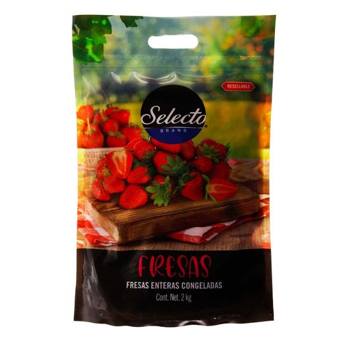 Fresas Enteras Congeladas Selecto Brand 2kg