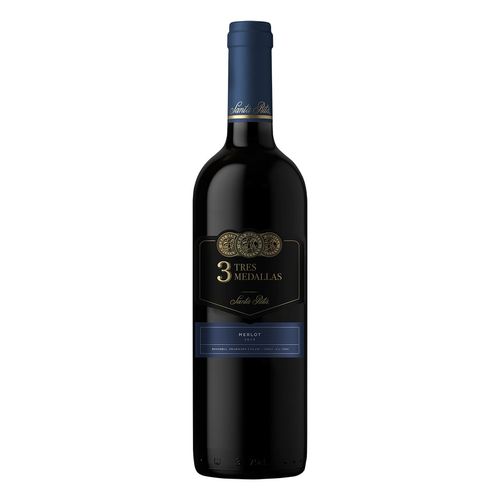 Vino Tinto Santa Rita Tres Medallas Merlot 750 ml