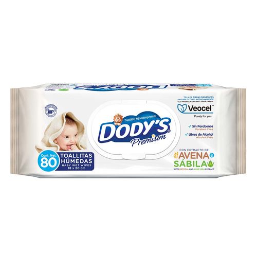 Toallitas Húmedas para Bebé Dody's Premium 80 Toallitas