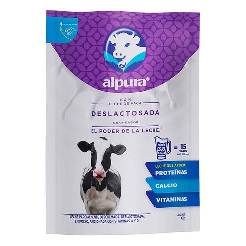 Leche en Polvo Alpura Deslactosada 460g