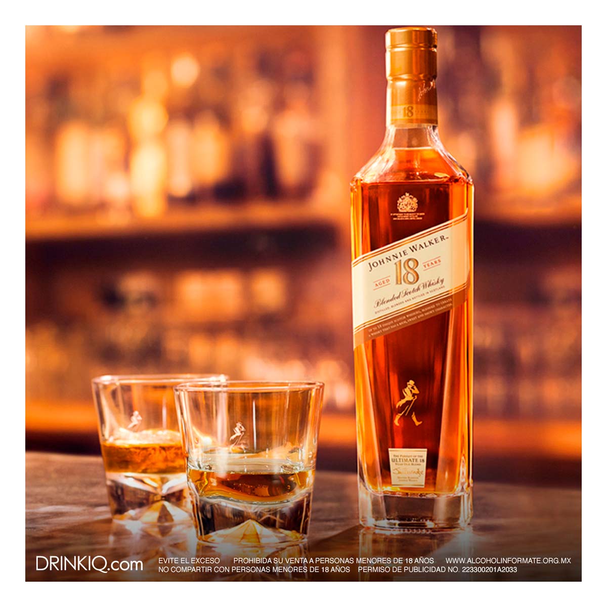 Whisky Johnnie Walker 18 Blended Scotch 750ml | Chedraui