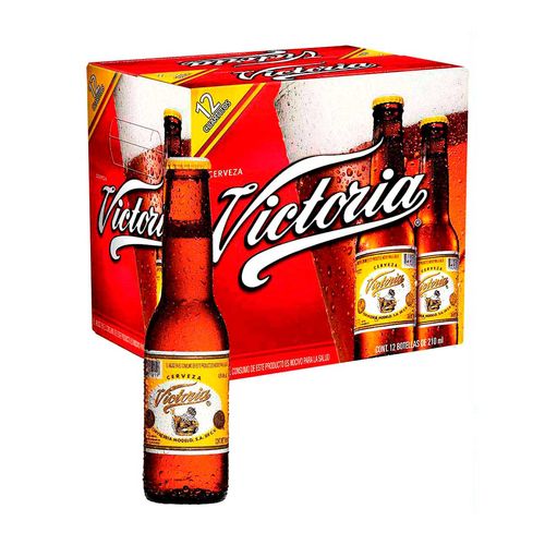 Cerveza Victoria 12 Botellas de 210ml c/u