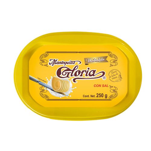 Mantequilla Gloria Untable con Sal 250g