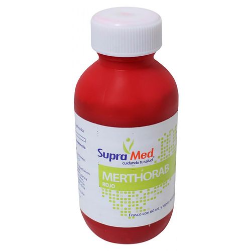 Tintura SupraMed Merthorab Rojo Antiséptico 60 ml