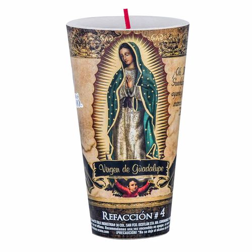 Veladora de Repuesto Home Line Virgen de Guadalupe No.4