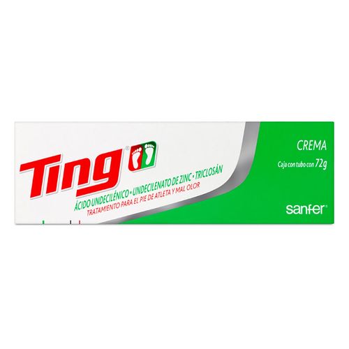 Crema Ting Antimicótico para Pie de Atleta Tubo con 72g