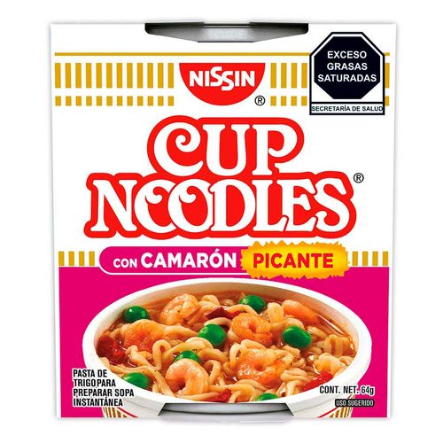 Sopa Instantánea Nissin Camarón Picante 64g