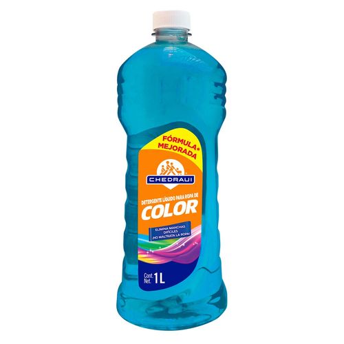 Detergente liquido Chedraui para ropa de color 1L