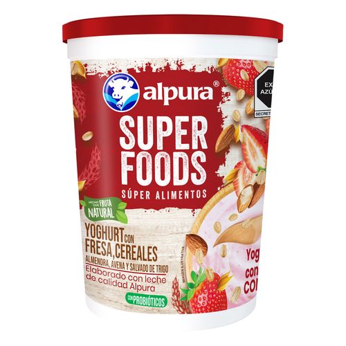 Yoghurt Batido con Fresa y Cereales 900gr