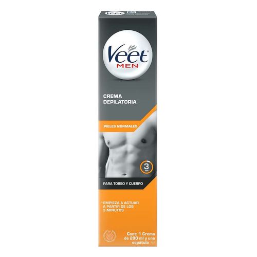 Crema Depiladora Veet Men Torso y Cuerpo 200ml