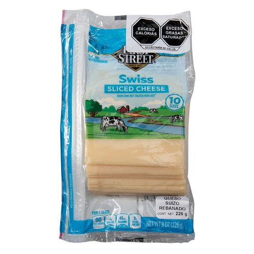 Queso First Street Suizo Rebanado 226g