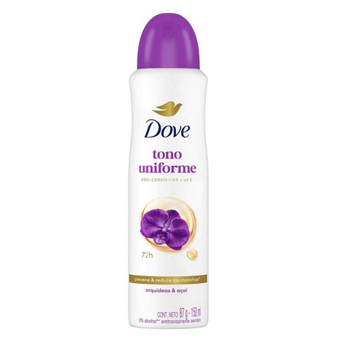 Antitranspirante Aerosol Dove Tono Uniforme Orquídeas 150ml